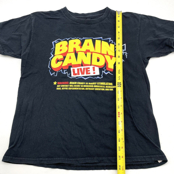 Brain Candy Live! Adam Savage x Vsauce 2017 Tour Black T-Shirt Unisex Size S - Picture 4 of 6